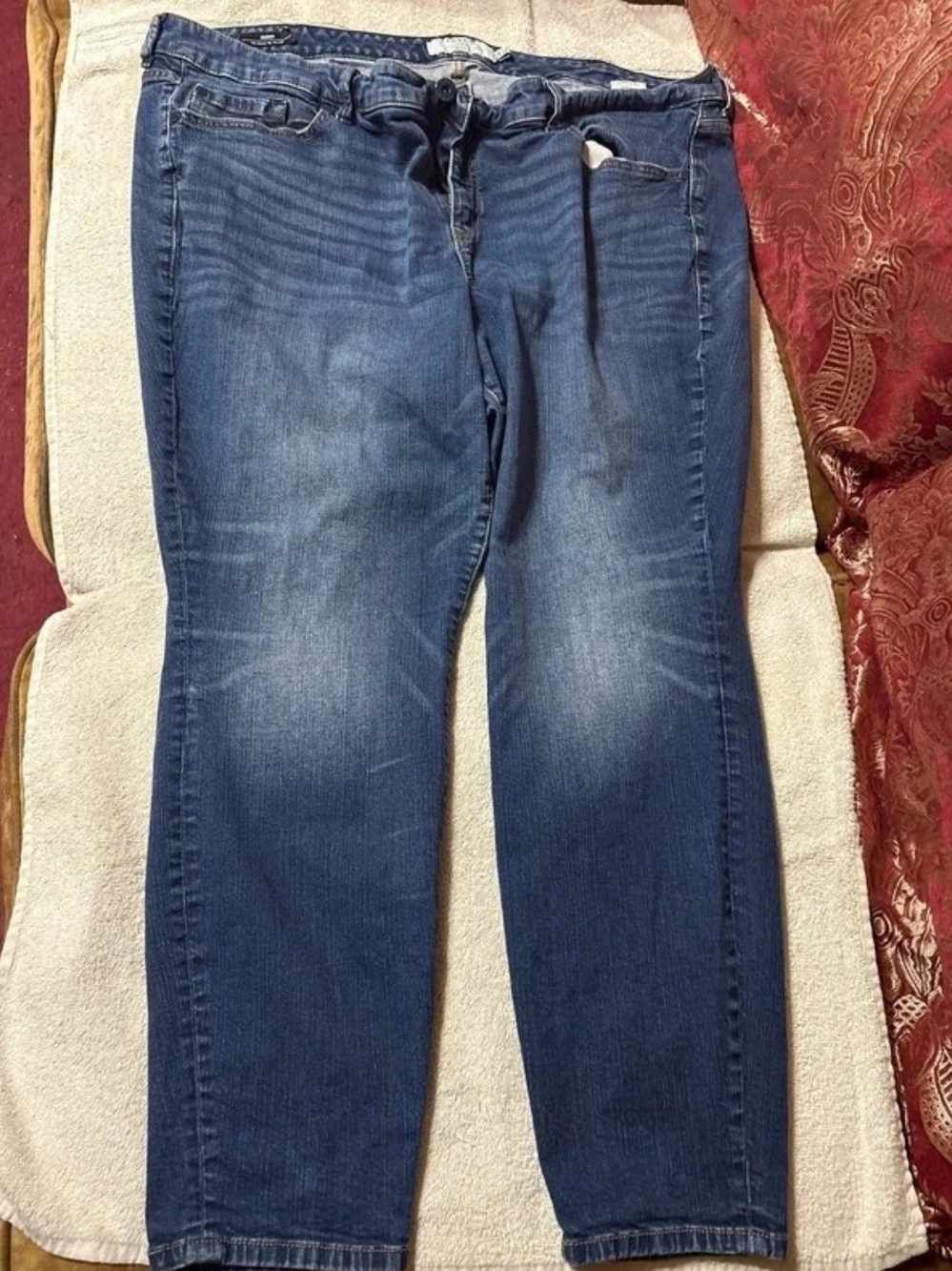 torrid Blue Straight-Leg Stretch Jeans